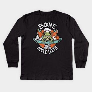 Frog Chef Delights: Bone Appetit Kids Long Sleeve T-Shirt